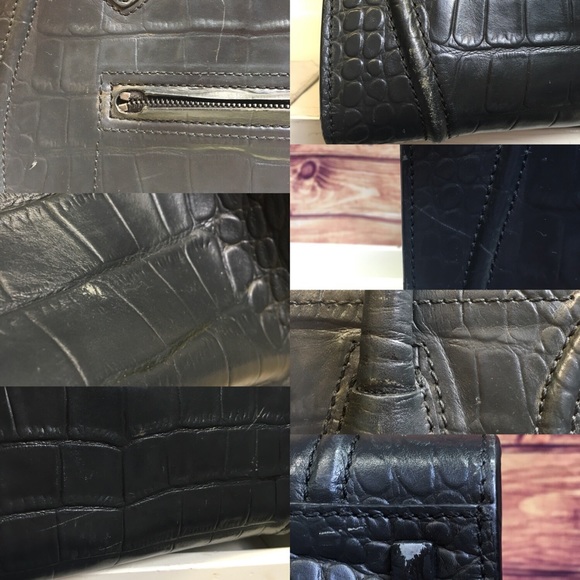 Celine Large Phantom Croc Embossed Leather Bag - Picture 7 of 8